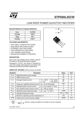  Datasheet Preview Page 1