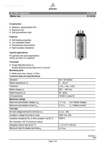  Datasheet Preview Page 1