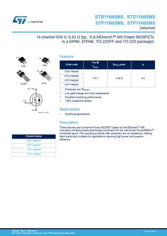  Datasheet Preview Page 1