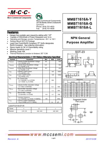  Datasheet Preview Page 1