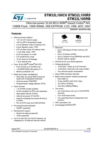  Datasheet Preview Page 1