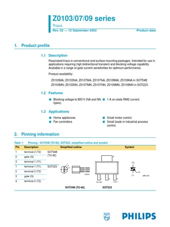  Datasheet Preview Page 1