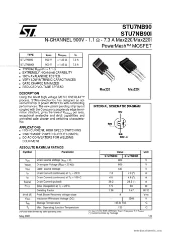  Datasheet Preview Page 1
