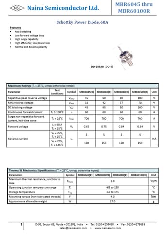  Datasheet Preview Page 1