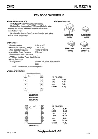  Datasheet Preview Page 1