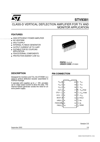  Datasheet Preview Page 1