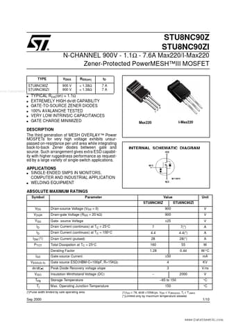  Datasheet Preview Page 1