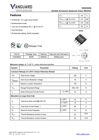  Datasheet Preview Page 1