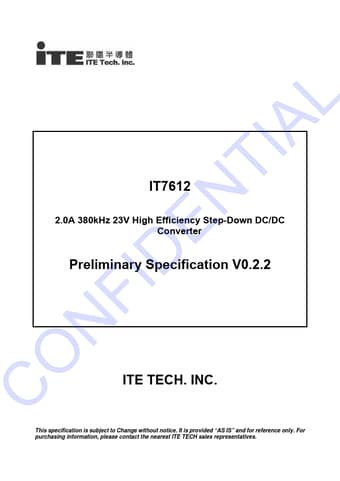  Datasheet Preview Page 1
