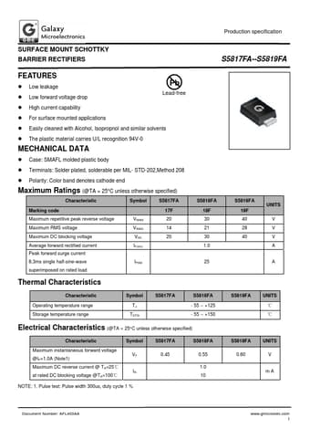  Datasheet Preview Page 1