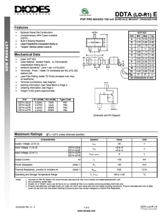  Datasheet Preview Page 1