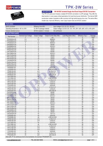  Datasheet Preview Page 1