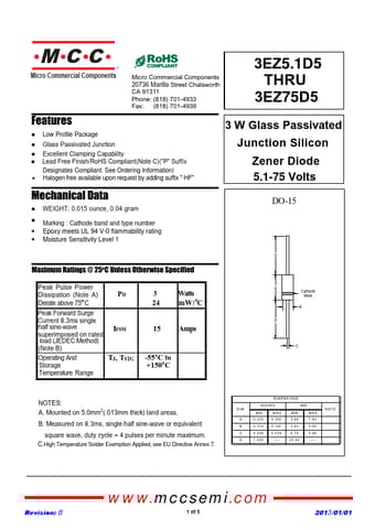  Datasheet Preview Page 1