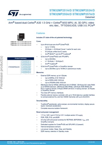  Datasheet Preview Page 1