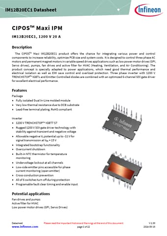  Datasheet Preview Page 1