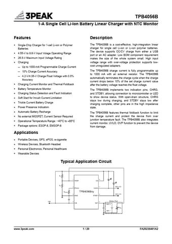  Datasheet Preview Page 1