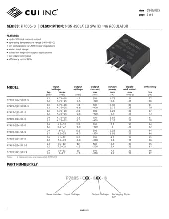  Datasheet Preview Page 1