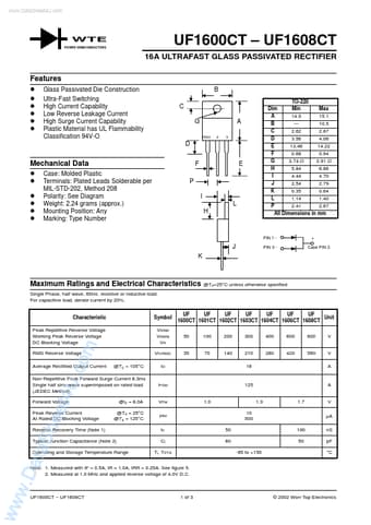 Datasheet Preview Page 1