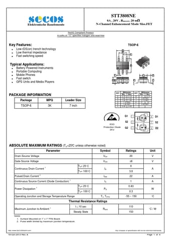  Datasheet Preview Page 1