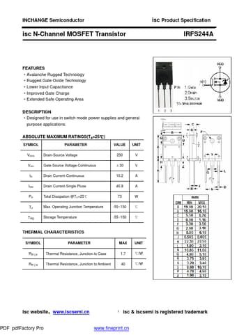  Datasheet Preview Page 1