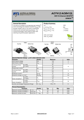  Datasheet Preview Page 1