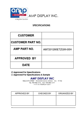  Datasheet Preview Page 1