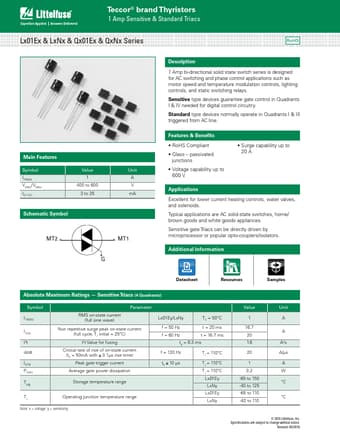  Datasheet Preview Page 1