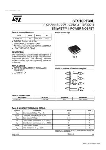  Datasheet Preview Page 1