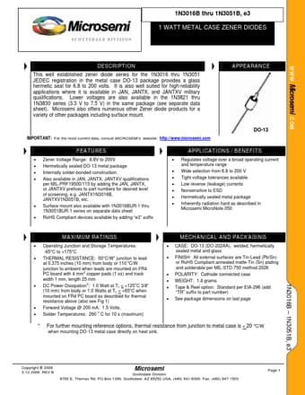  Datasheet Preview Page 1