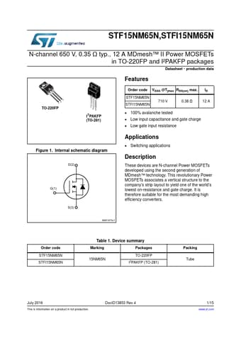  Datasheet Preview Page 1