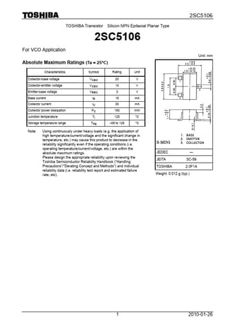  Datasheet Preview Page 1