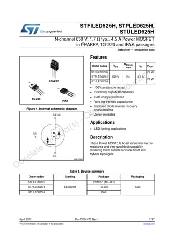  Datasheet Preview Page 1