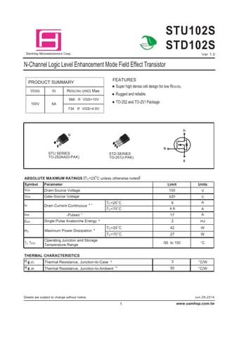  Datasheet Preview Page 1