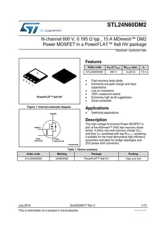  Datasheet Preview Page 1