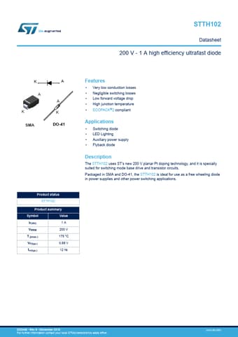  Datasheet Preview Page 1