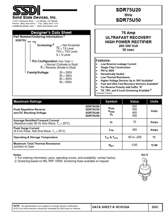  Datasheet Preview Page 1