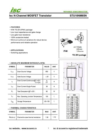  Datasheet Preview Page 1