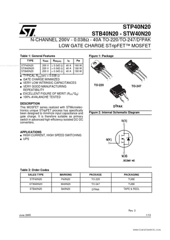 Datasheet Preview Page 1