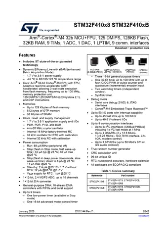  Datasheet Preview Page 1