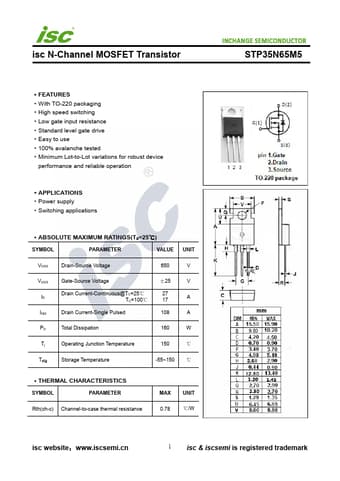  Datasheet Preview Page 1