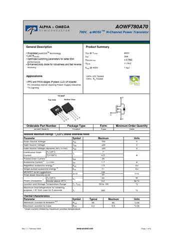  Datasheet Preview Page 1