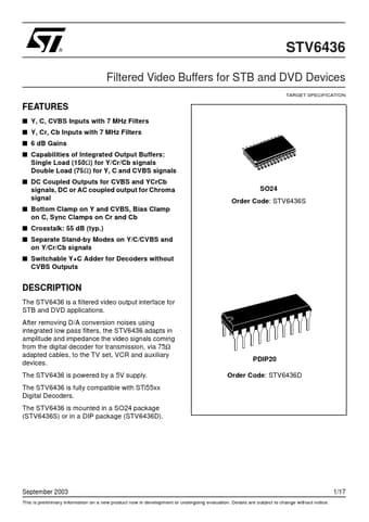  Datasheet Preview Page 1