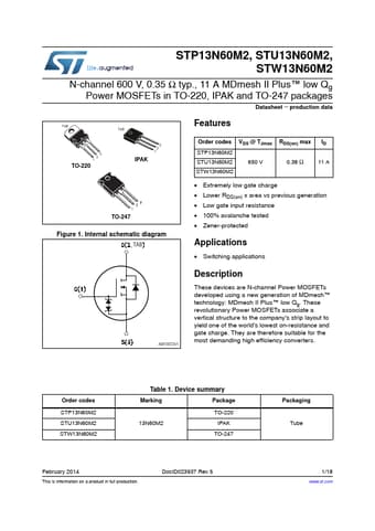  Datasheet Preview Page 1