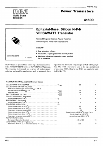  Datasheet Preview Page 1