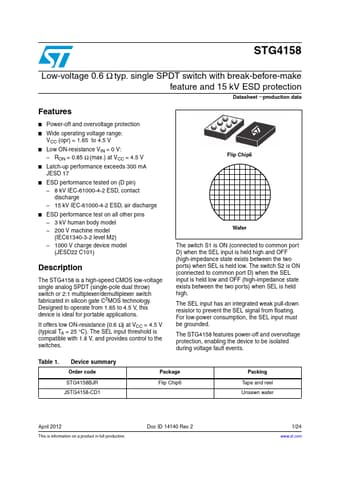 Datasheet Preview Page 1