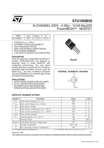  Datasheet Preview Page 1