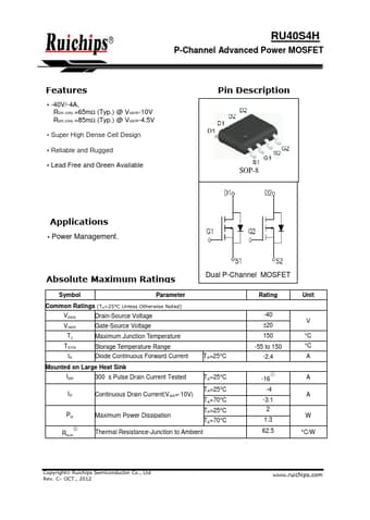  Datasheet Preview Page 1