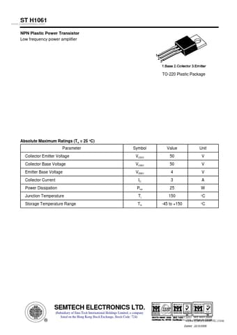  Datasheet Preview Page 1