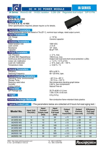  Datasheet Preview Page 1
