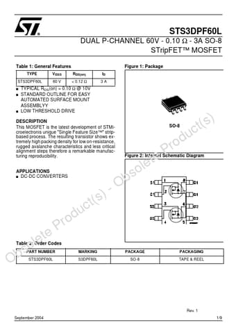  Datasheet Preview Page 1